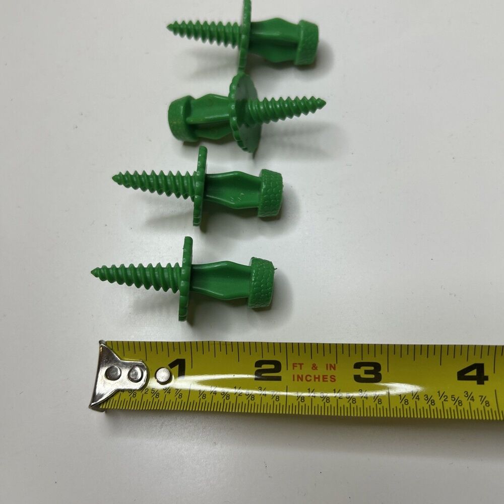 Vintage Corn Cob Holders Green Plastic  Set Of 4 - Picture 3 of 4